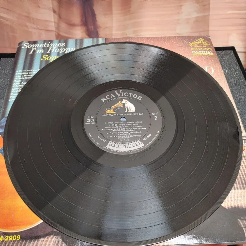 Vintage Vinyl LP Record Eddy Arnold - Sometimes I'm Happy Sometimes I'm Blue '64 - Picture 4 of 4